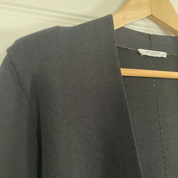 M.M. LaFleur The Woolf Jardigan, black, xs - Picture 3 of 9